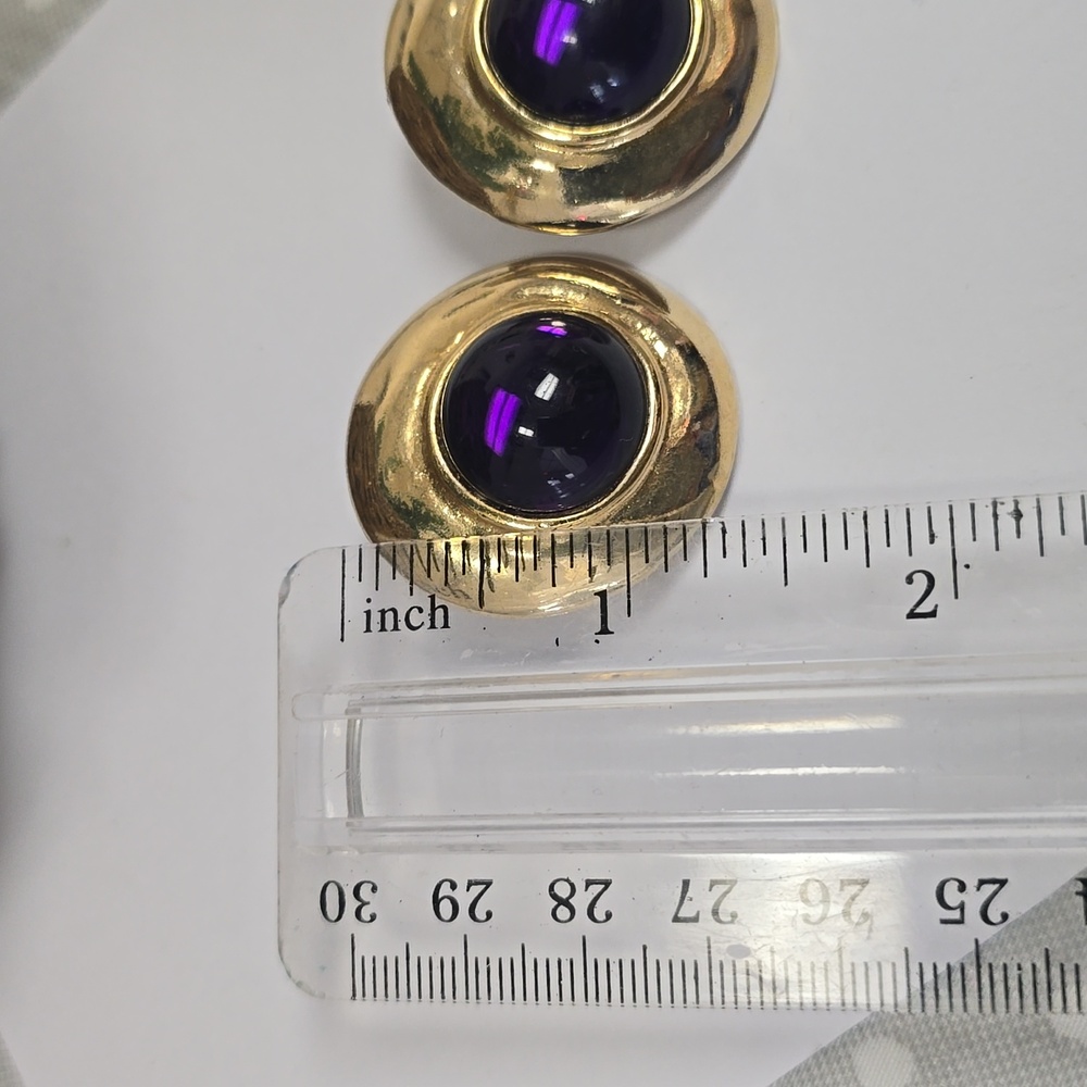 Vintage PAOLO Earrings Clip-on - Picture 3 of 5